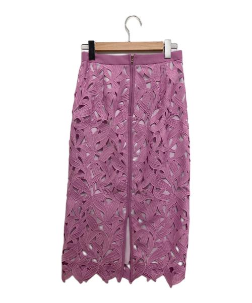 ADORE（アドーア）ADORE (アドーア) モダンリーフレーススカート パープル サイズ:36の古着・服飾アイテム