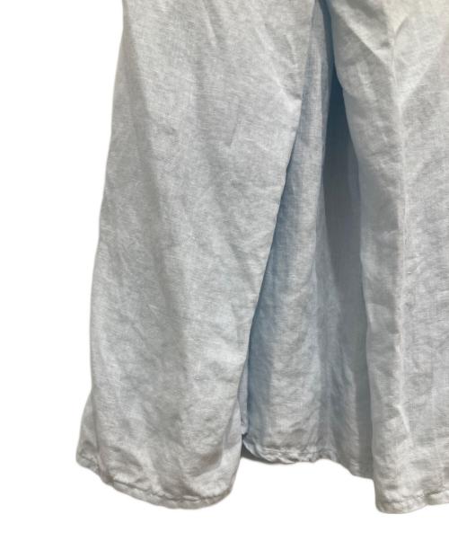 nest Robe（ネストローブ）nest Robe (ネストローブ) リネンイージーラップスカート スカイブルー サイズ:Fの古着・服飾アイテム