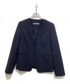 theory luxeセオリーリュクス）の古着「ノーカラージャケット」｜ネイビー