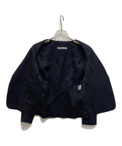 theory luxe（セオリーリュクス）theory luxe (セオリーリュクス) ノーカラージャケット ネイビー サイズ:36の古着・服飾アイテム