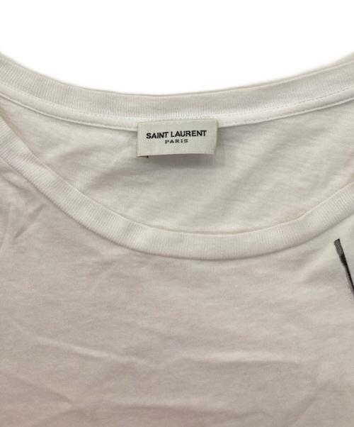 Saint Laurent Paris（サンローランパリ）Saint Laurent Paris (サンローランパリ) プリントTシャツ ホワイト サイズ:XSの古着・服飾アイテム