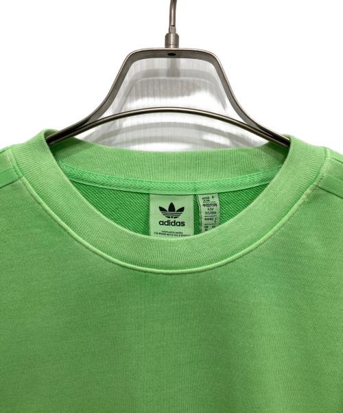 adidas（アディダス）adidas (アディダス) プリントスウェット グリーン サイズ:Mの古着・服飾アイテム
