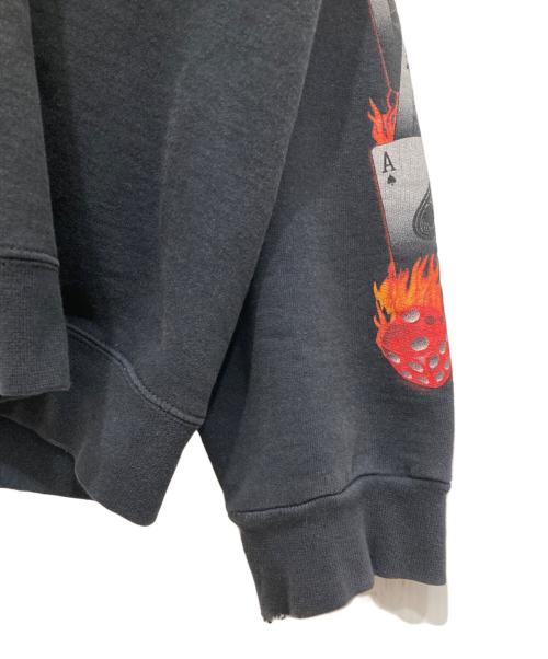 HARLEY-DAVIDSON（ハーレーダビッドソン）HARLEY-DAVIDSON (ハーレーダビッドソン) 00’s ファイヤープリントジップパーカー ブラック サイズ:XLの古着・服飾アイテム