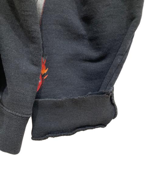 HARLEY-DAVIDSON（ハーレーダビッドソン）HARLEY-DAVIDSON (ハーレーダビッドソン) 00’s ファイヤープリントジップパーカー ブラック サイズ:XLの古着・服飾アイテム