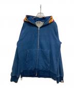 A BATHING APEア ベイシング エイプ）の古着「TIGER FULL ZIP HOODIE」｜ブルー