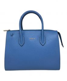 FURLA（フルラ）の古着「ピンサッチェル」｜スカイブルー