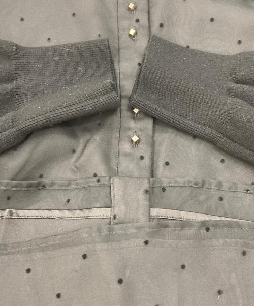 CELFORD（セルフォード）CELFORD (セルフォード) ニット切替ブラウス ブラック サイズ:Sの古着・服飾アイテム