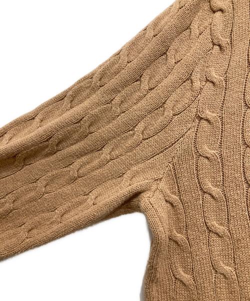 POLO RALPH LAUREN（ポロ・ラルフローレン）POLO RALPH LAUREN (ポロ・ラルフローレン) ポニー刺繍ニット ベージュ サイズ:XXLの古着・服飾アイテム