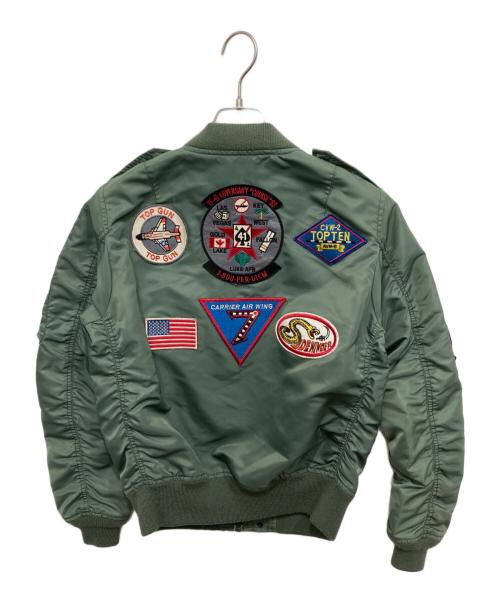 AVIREX（アヴィレックス）AVIREX (アヴィレックス) L-2Bワッペンフライトジャケット カーキ サイズ:Lの古着・服飾アイテム