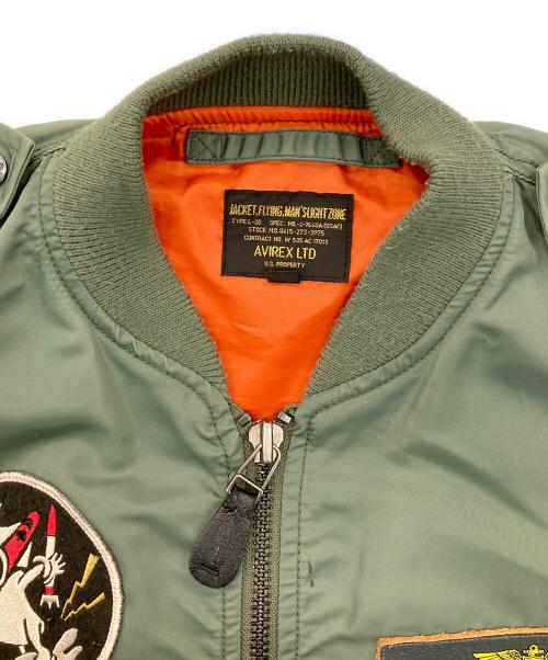 AVIREX（アヴィレックス）AVIREX (アヴィレックス) L-2Bワッペンフライトジャケット カーキ サイズ:Lの古着・服飾アイテム