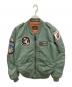AVIREX（アヴィレックス）の古着「L-2Bワッペンフライトジャケット」｜カーキ