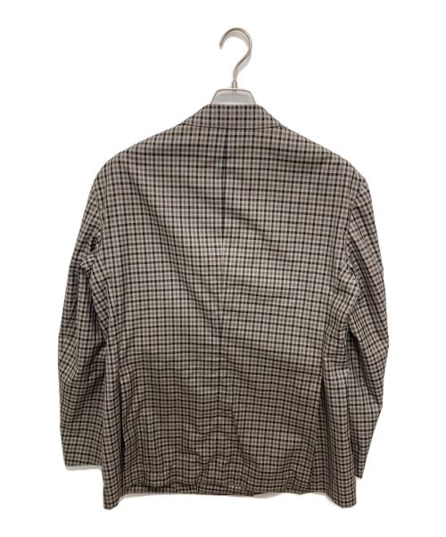 GOOVI（グービ）GOOVI (グービ) ダブルブレストジャケットガンクラブチェック グレー サイズ:3の古着・服飾アイテム