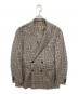 GOOVI（グービ）の古着「ダブルブレストジャケットガンクラブチェック」｜グレー