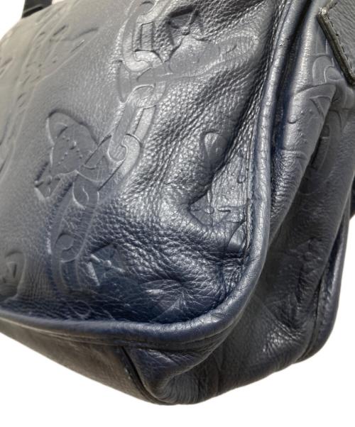 Vivienne Westwood（ヴィヴィアンウエストウッド）Vivienne Westwood (ヴィヴィアンウエストウッド) チェーンオーブレザーショルダーバッグ ネイビーの古着・服飾アイテム