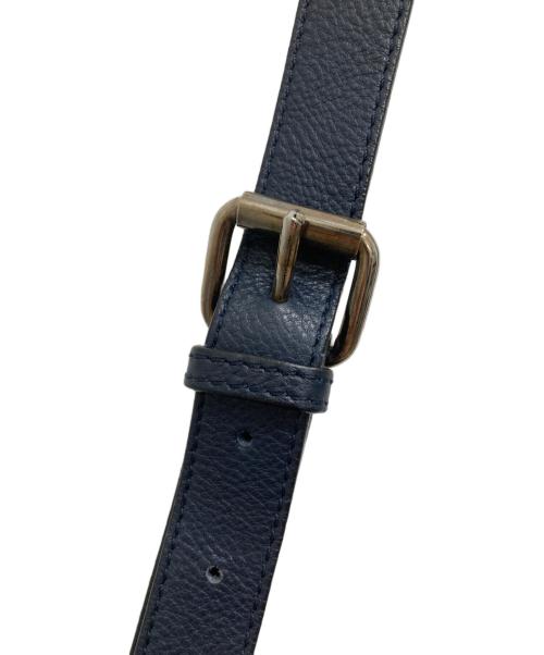 Vivienne Westwood（ヴィヴィアンウエストウッド）Vivienne Westwood (ヴィヴィアンウエストウッド) チェーンオーブレザーショルダーバッグ ネイビーの古着・服飾アイテム