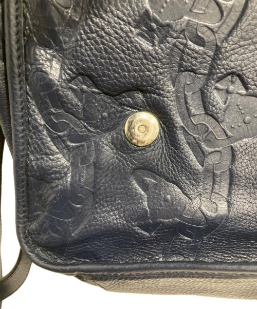 Vivienne Westwood（ヴィヴィアンウエストウッド）Vivienne Westwood (ヴィヴィアンウエストウッド) チェーンオーブレザーショルダーバッグ ネイビーの古着・服飾アイテム