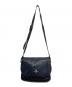 中古・古着 Vivienne Westwood (ヴィヴィアンウエストウッド) チェーンオーブレザーショルダーバッグ ネイビー：25000円