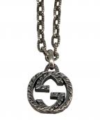 GUCCIグッチ）の古着「インターロッキングGネックレス」｜シルバー