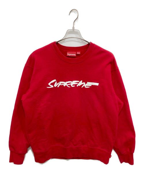 SUPREME（シュプリーム）SUPREME (シュプリーム) Futura logo crewneck レッド サイズ:Mの古着・服飾アイテム