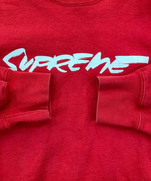 SUPREME（シュプリーム）SUPREME (シュプリーム) Futura logo crewneck レッド サイズ:Mの古着・服飾アイテム