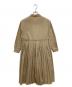RAY BEAMS (レイ ビームス) プリーツシャツワンピース ベージュ サイズ:不明：4000円
