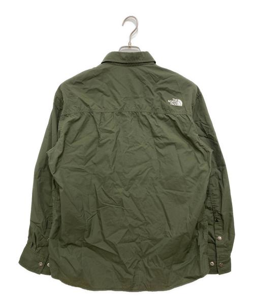 THE NORTH FACE（ザ ノース フェイス）THE NORTH FACE (ザ ノース フェイス) L/S NUPTSE SHIRT グリーン サイズ:Mの古着・服飾アイテム