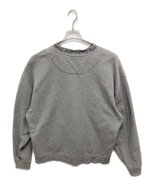 Acne studios（アクネ ストゥディオズ）ACNE STUDIOS (アクネ ストゥディオズ) Flogho Neck Logo Crew グレー サイズ:Lの古着・服飾アイテム