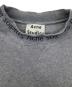 中古・古着 ACNE STUDIOS (アクネ ストゥディオズ) Flogho Neck Logo Crew グレー サイズ:L：12000円