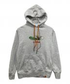 Left Aloneレフトアローン）の古着「プルオーバーパーカー」｜グレー