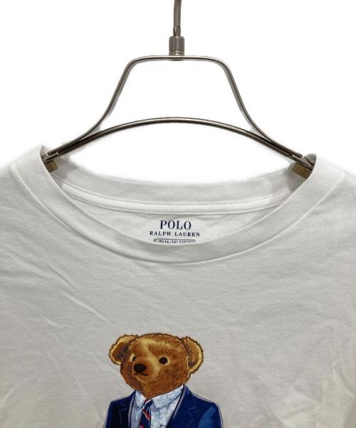 RALPH LAUREN（ラルフローレン）RALPH LAUREN (ラルフローレン) ベアプリントTシャツ ホワイト サイズ:L（160）の古着・服飾アイテム
