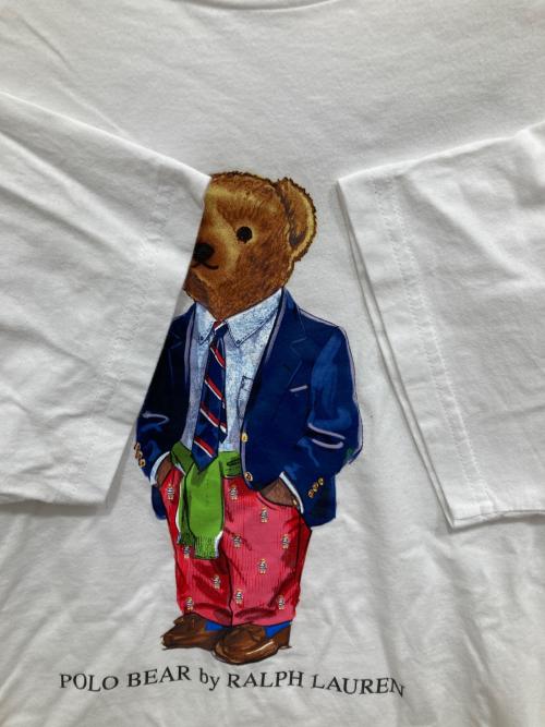 RALPH LAUREN（ラルフローレン）RALPH LAUREN (ラルフローレン) ベアプリントTシャツ ホワイト サイズ:L（160）の古着・服飾アイテム