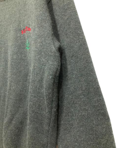 WACKO MARIA（ワコマリア）WACKO MARIA (ワコマリア) HIGH TIMES (ハイ タイムズ) CLASSIC KNIT SWEATER/クルーネックニット グレー サイズ:Lの古着・服飾アイテム