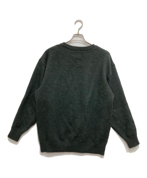 WACKO MARIA（ワコマリア）WACKO MARIA (ワコマリア) HIGH TIMES (ハイ タイムズ) CLASSIC KNIT SWEATER/クルーネックニット グレー サイズ:Lの古着・服飾アイテム