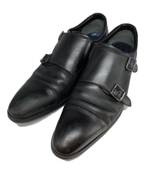 TEXCY LUXE（テクシーリュクス）TEXCY LUXE (テクシーリュクス) GORE-TEXモンクストラップシューズ ブラック サイズ:27EEEの古着・服飾アイテム