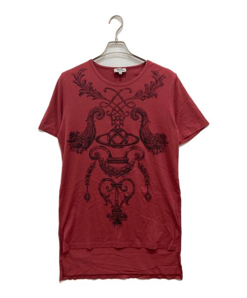 Vivienne Westwood man（ヴィヴィアン ウェストウッド マン）Vivienne Westwood man (ヴィヴィアン ウェストウッド マン) ヴェルサイユリラックスTシャツ レッド サイズ:SIZE48の古着・服飾アイテム