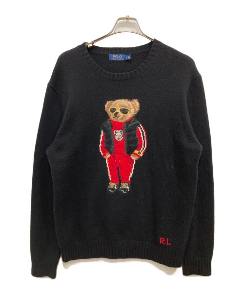 POLO RALPH LAUREN（ポロ・ラルフローレン）POLO RALPH LAUREN (ポロ・ラルフローレン) Lunar New Year Polo Bear Sweater ブラック サイズ:Lの古着・服飾アイテム