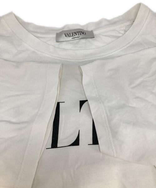 VALENTINO（ヴァレンティノ）VALENTINO (ヴァレンティノ) ロゴTシャツ ホワイト サイズ:Sの古着・服飾アイテム