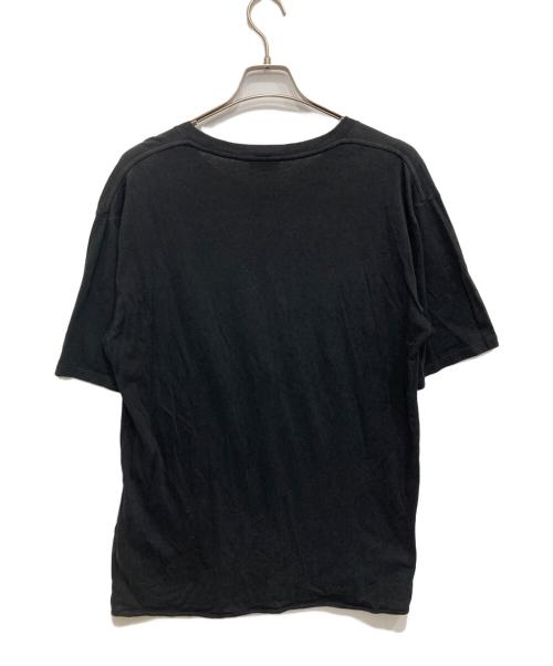 Saint Laurent Paris（サンローランパリ）Saint Laurent Paris (サンローランパリ) メタリックシグネチャーロゴTシャツ ブラック サイズ:Mの古着・服飾アイテム