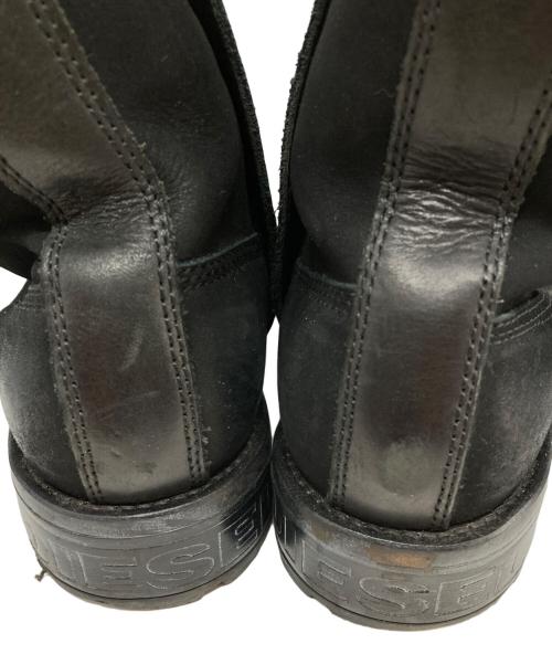 DIESEL（ディーゼル）DIESEL (ディーゼル) D-THROUPER DBB/ユーズド加工レースアップブーツ ブラック サイズ:28の古着・服飾アイテム