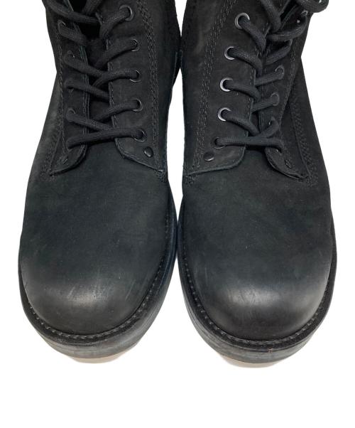 DIESEL（ディーゼル）DIESEL (ディーゼル) D-THROUPER DBB/ユーズド加工レースアップブーツ ブラック サイズ:28の古着・服飾アイテム