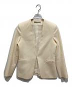 theory luxeセオリーリュクス）の古着「サキソニーノーカラージャケット」｜アイボリー