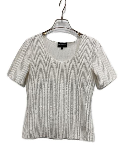 EMPORIO ARMANI（エンポリオ アルマーニ）EMPORIO ARMANI (エンポリオ アルマーニ) 半袖カットソー ホワイト サイズ:Mの古着・服飾アイテム