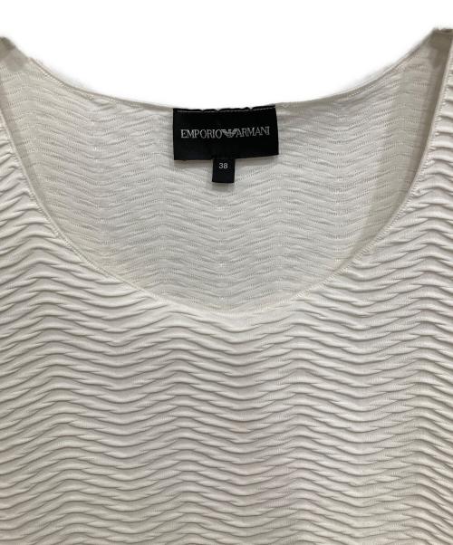 EMPORIO ARMANI（エンポリオ アルマーニ）EMPORIO ARMANI (エンポリオ アルマーニ) 半袖カットソー ホワイト サイズ:Mの古着・服飾アイテム