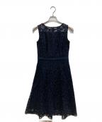 ANAYIアナイ）の古着「ノースリーブレースワンピース」｜ネイビー
