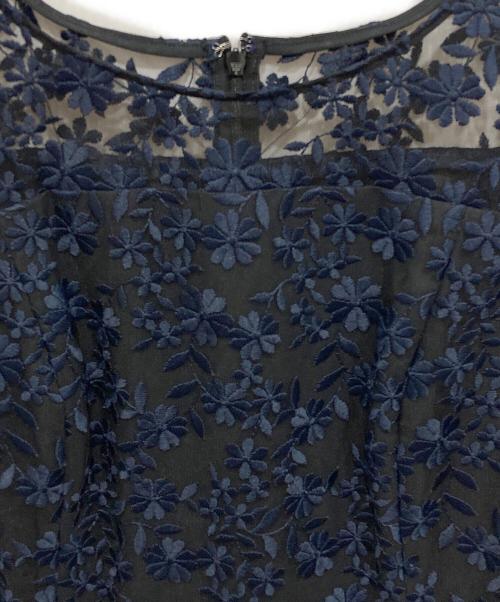 ANAYI（アナイ）ANAYI (アナイ) ノースリーブレースワンピース ネイビー サイズ:36の古着・服飾アイテム