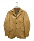 PAUL SMITHポールスミス）の古着「ラムレザー3Bテーラードジャケット」｜ベージュ