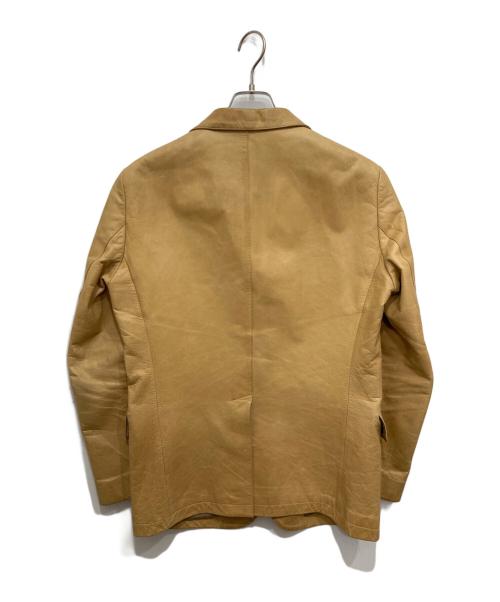 PAUL SMITH（ポールスミス）PAUL SMITH (ポールスミス) ラムレザー3Bテーラードジャケット ベージュ サイズ:Lの古着・服飾アイテム
