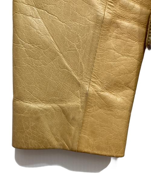 PAUL SMITH（ポールスミス）PAUL SMITH (ポールスミス) ラムレザー3Bテーラードジャケット ベージュ サイズ:Lの古着・服飾アイテム