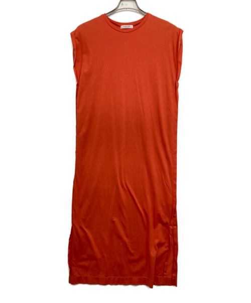 MACPHEE（マカフィー）MACPHEE (マカフィー) ノースリーブワンピース レッド サイズ:36の古着・服飾アイテム