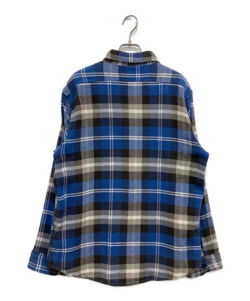 SUGAR CANE（シュガーケーン）SUGAR CANE (シュガーケーン) コットンチェックネルシャツ ブルー サイズ:Lの古着・服飾アイテム